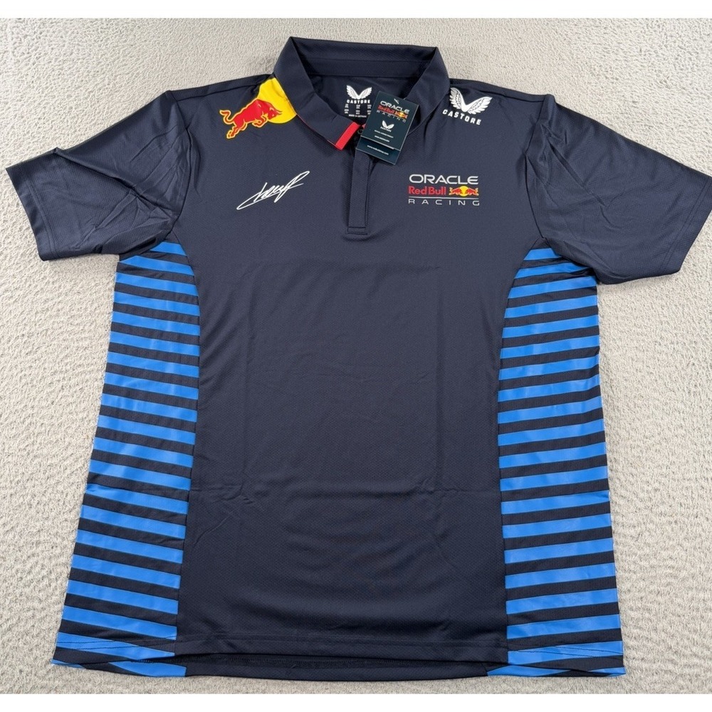Oracle Red Bull Racing Sergio Perez #11 Castore F1 Team Polo Shirt Men 2XL‎ NWT